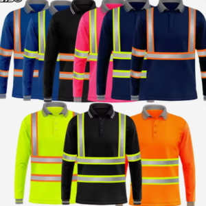 Safe shirt high visibility workwear reflective short-sleeved industrial construction clothing custom logo wholesale supply