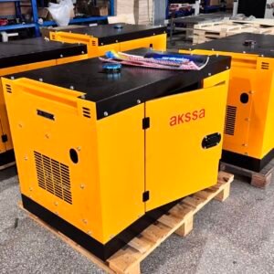 Double-cylinder air-cooled diesel generator set 10KW12KW13KW portable ultra-silent single-three-phase bank hotel use