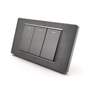 110V American standard socket 15A American standard power supply panel USB charging wall household concealed black